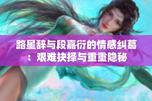 路星辞与段嘉衍的情感纠葛：艰难抉择与重重隐秘