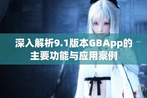 深入解析9.1版本GBApp的主要功能与应用案例