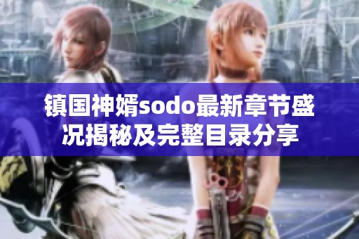 镇国神婿sodo最新章节盛况揭秘及完整目录分享
