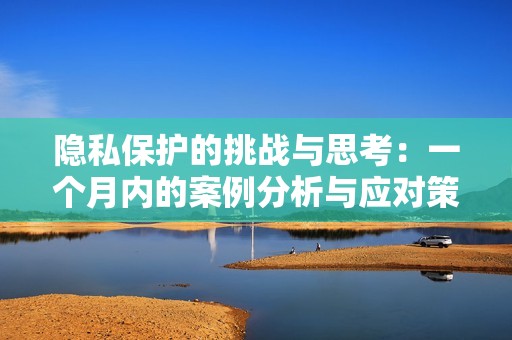隐私保护的挑战与思考：一个月内的案例分析与应对策略