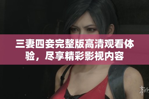 三妻四妾完整版高清观看体验，尽享精彩影视内容