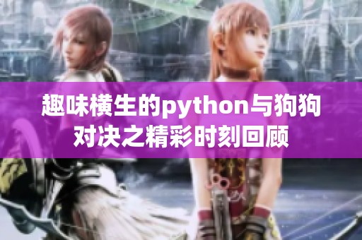 趣味横生的python与狗狗对决之精彩时刻回顾