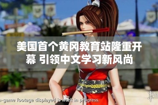 美国首个黄冈教育站隆重开幕 引领中文学习新风尚