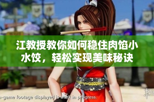 江教授教你如何稳住肉馅小水饺，轻松实现美味秘诀