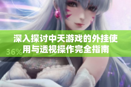 深入探讨中天游戏的外挂使用与透视操作完全指南