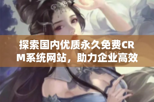 探索国内优质永久免费CRM系统网站，助力企业高效管理客户关系