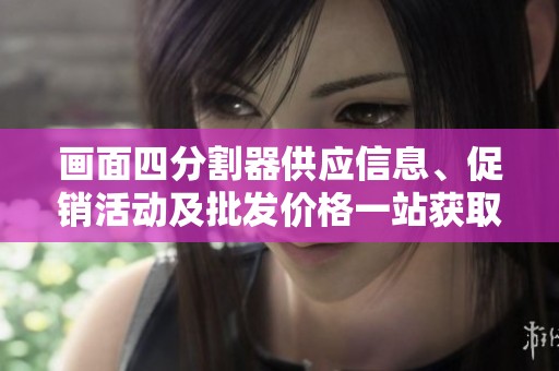 画面四分割器供应信息、促销活动及批发价格一站获取