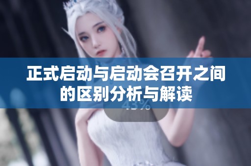 正式启动与启动会召开之间的区别分析与解读