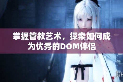掌握管教艺术，探索如何成为优秀的DOM伴侣