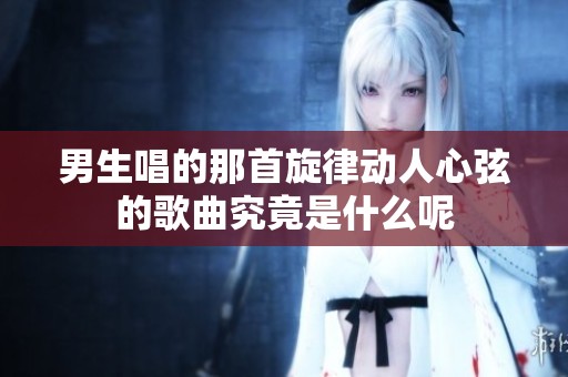 男生唱的那首旋律动人心弦的歌曲究竟是什么呢