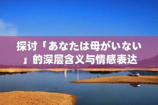 探讨「あなたは母がいない」的深层含义与情感表达