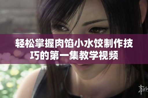轻松掌握肉馅小水饺制作技巧的第一集教学视频
