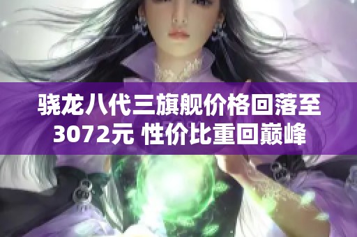 骁龙八代三旗舰价格回落至3072元 性价比重回巅峰