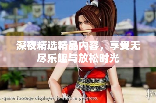 深夜精选精品内容，享受无尽乐趣与放松时光