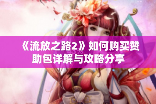 《流放之路2》如何购买赞助包详解与攻略分享