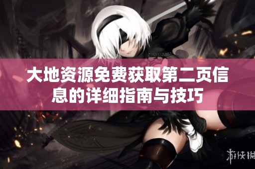 大地资源免费获取第二页信息的详细指南与技巧