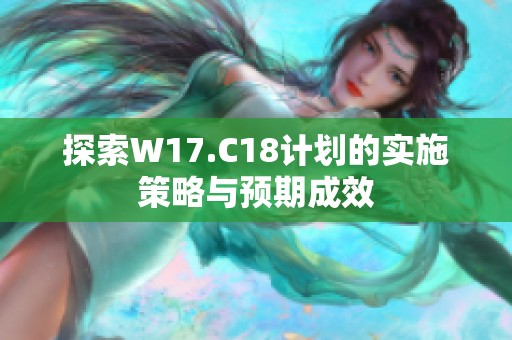 探索W17.C18计划的实施策略与预期成效