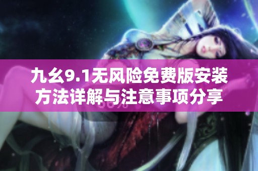 九幺9.1无风险免费版安装方法详解与注意事项分享