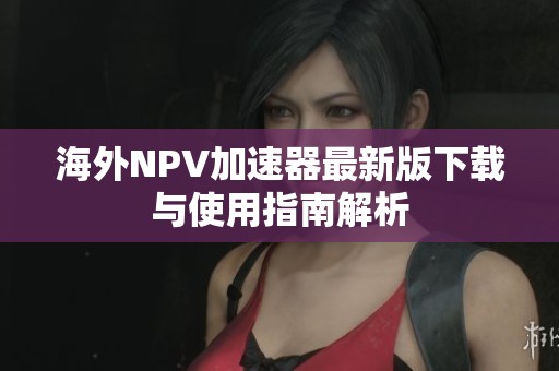 海外NPV加速器最新版下载与使用指南解析