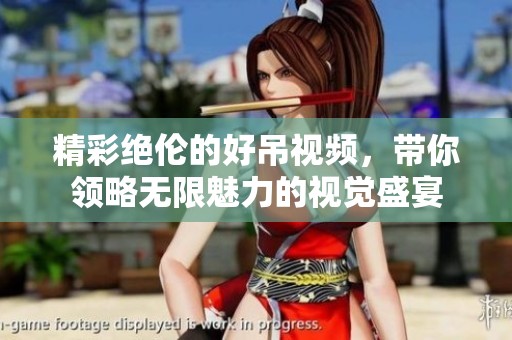 精彩绝伦的好吊视频，带你领略无限魅力的视觉盛宴