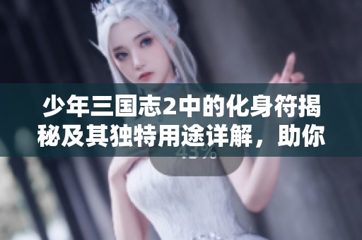 少年三国志2中的化身符揭秘及其独特用途详解，助你策略更胜一筹