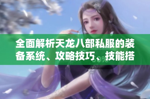全面解析天龙八部私服的装备系统、攻略技巧、技能搭配与活动玩法