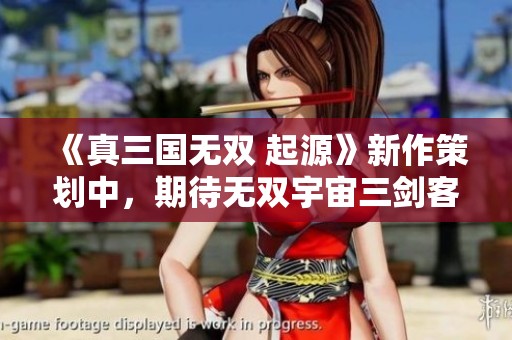 《真三国无双 起源》新作策划中，期待无双宇宙三剑客的精彩回归与更多冒险