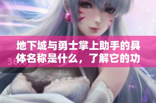 地下城与勇士掌上助手的具体名称是什么，了解它的功能和使用体验如何