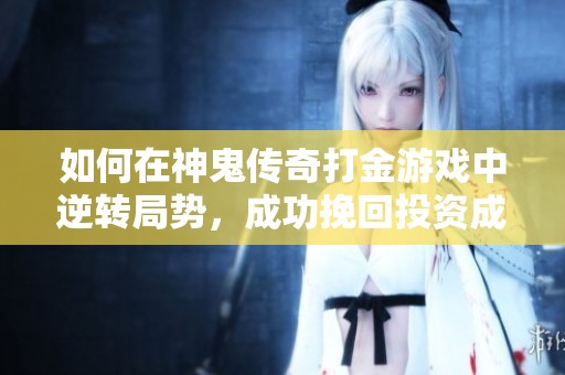 如何在神鬼传奇打金游戏中逆转局势，成功挽回投资成本的实用攻略
