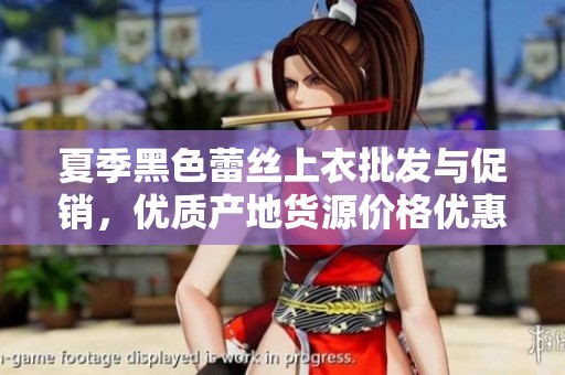 夏季黑色蕾丝上衣批发与促销，优质产地货源价格优惠，尽显时尚魅力