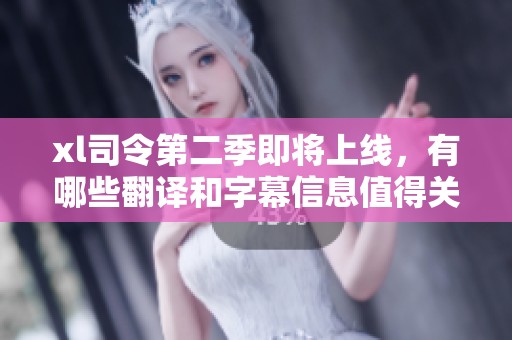 xl司令第二季即将上线，有哪些翻译和字幕信息值得关注？