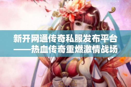 新开网通传奇私服发布平台——热血传奇重燃激情战场的全新冒险之旅