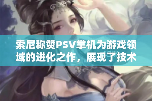 索尼称赞PSV掌机为游戏领域的进化之作，展现了技术的飞跃与创新