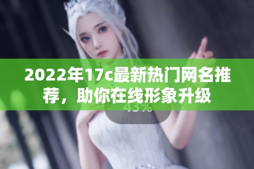 2022年17c最新热门网名推荐，助你在线形象升级