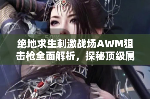 绝地求生刺激战场AWM狙击枪全面解析，探秘顶级属性与战斗优势的王者之选