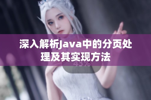 深入解析Java中的分页处理及其实现方法