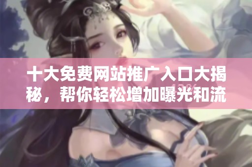 十大免费网站推广入口大揭秘，帮你轻松增加曝光和流量