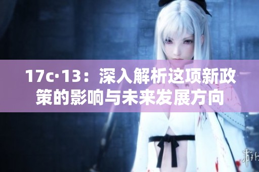 17c·13：深入解析这项新政策的影响与未来发展方向