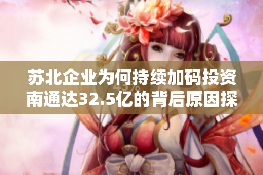 苏北企业为何持续加码投资南通达32.5亿的背后原因探索