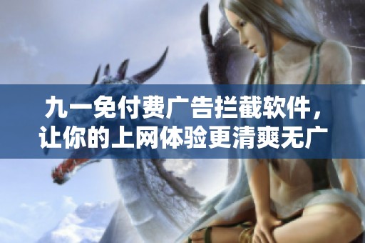 九一免付费广告拦截软件，让你的上网体验更清爽无广告