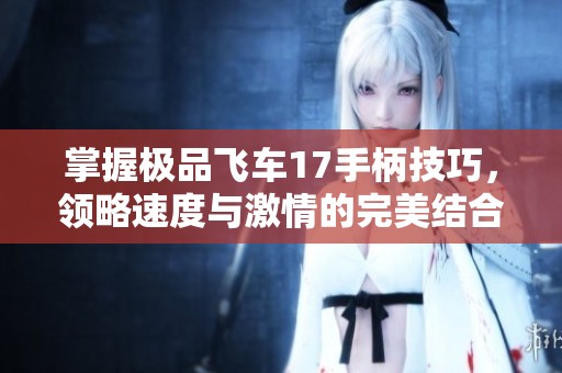 掌握极品飞车17手柄技巧，领略速度与激情的完美结合