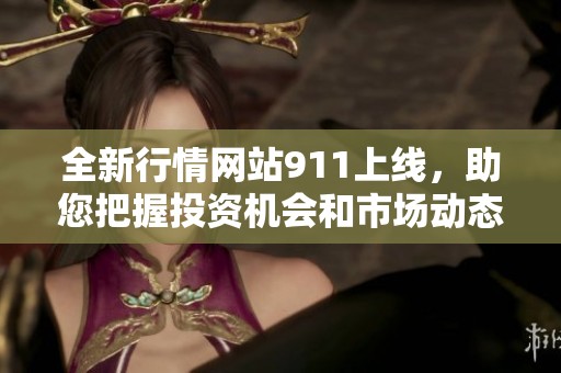 全新行情网站911上线，助您把握投资机会和市场动态
