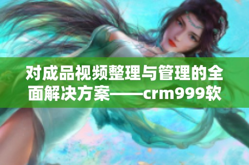 对成品视频整理与管理的全面解决方案——crm999软件详解