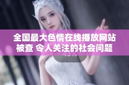 全国最大色情在线播放网站被查 令人关注的社会问题再引热议