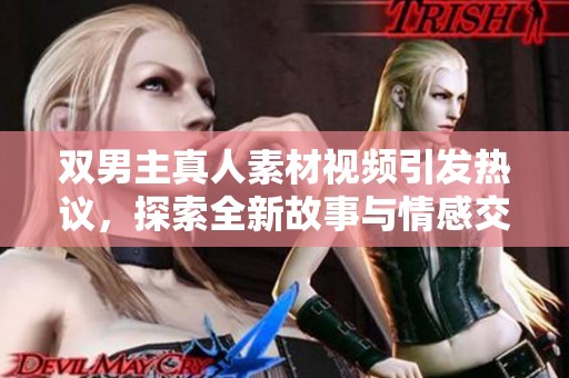 双男主真人素材视频引发热议，探索全新故事与情感交织