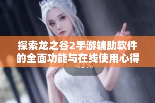 探索龙之谷2手游辅助软件的全面功能与在线使用心得