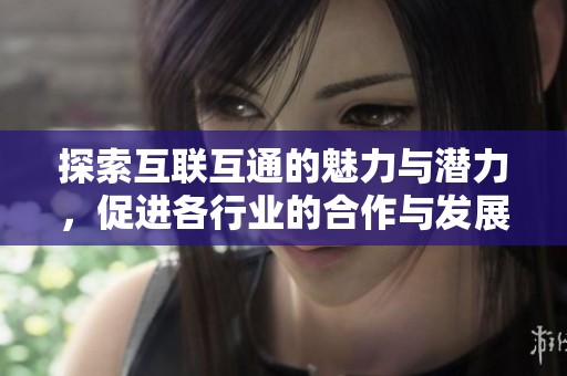 探索互联互通的魅力与潜力，促进各行业的合作与发展