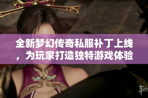 全新梦幻传奇私服补丁上线，为玩家打造独特游戏体验