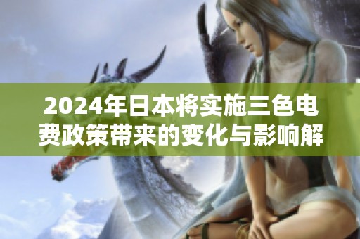 2024年日本将实施三色电费政策带来的变化与影响解析