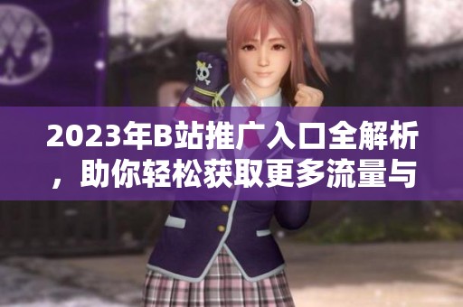 2023年B站推广入口全解析，助你轻松获取更多流量与曝光